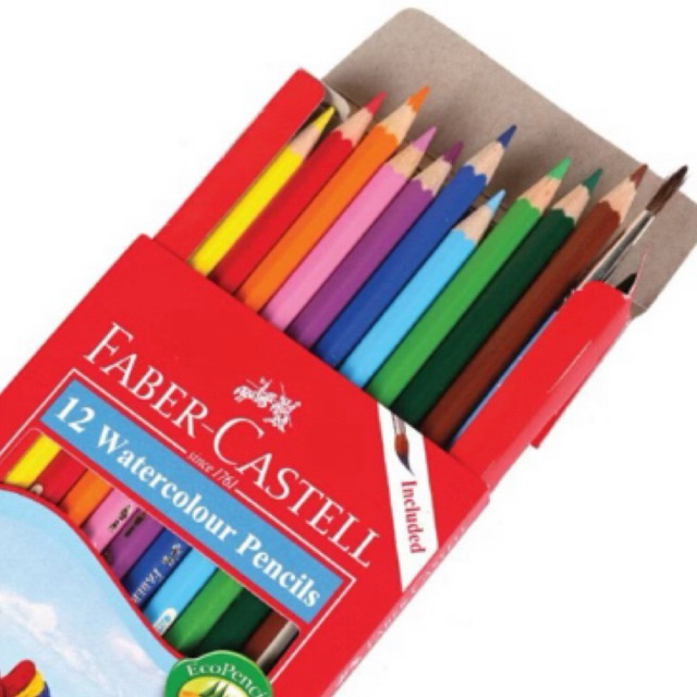 

pensil warna faber castell 12 water colour