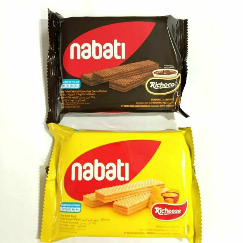 

Nabati Wafer 50 GR Rasa Keju Dan Coklat-Sembakoku Semarang