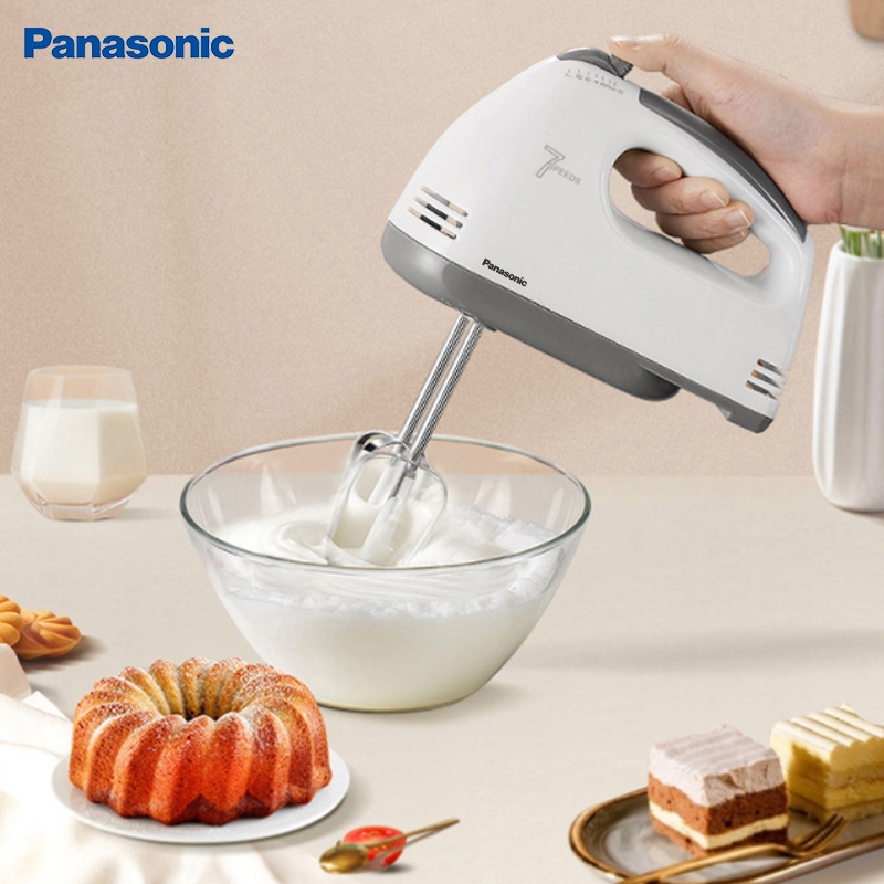 Panasonic Super hand mixer 7 speed pengocok telur pengaduk adonan Kocokan rumah listrik 100W tubuh A