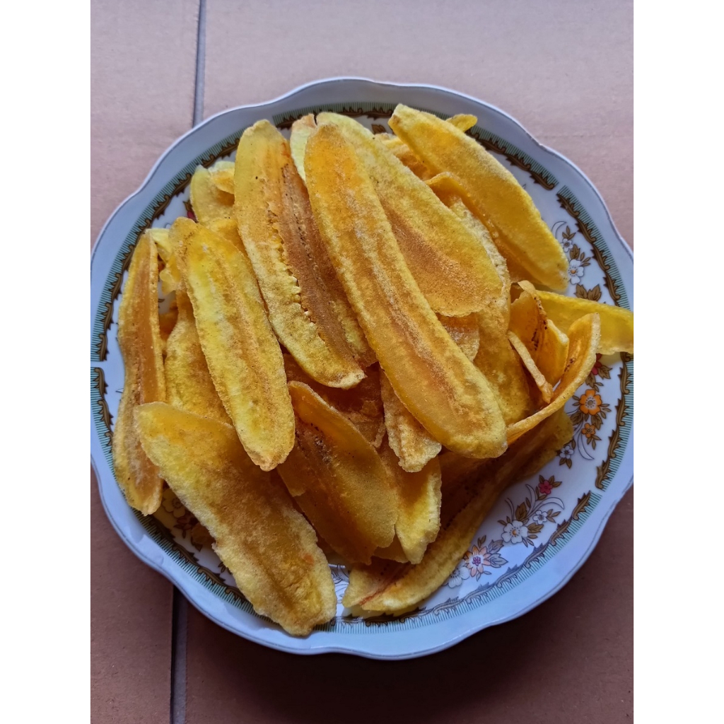 

Keripik Pisang Asin Panjang Gurih Renyah Free Bubble Dan Dus