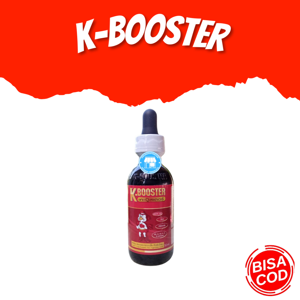 K BOOSTER Obat LIver Ayam K-Booster Original Vitamin Suplemen Ayam Pucat Obat Ayam Anemia Sakit
