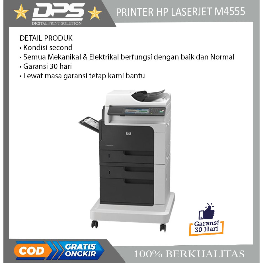 Printer hp laserjet m4555 mfp siap pakai