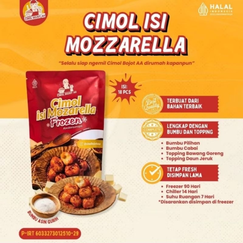 

Ay00! Cimol Bojot AA Mozzarella Cimol Keju Frozen Food Favorite Bernadya