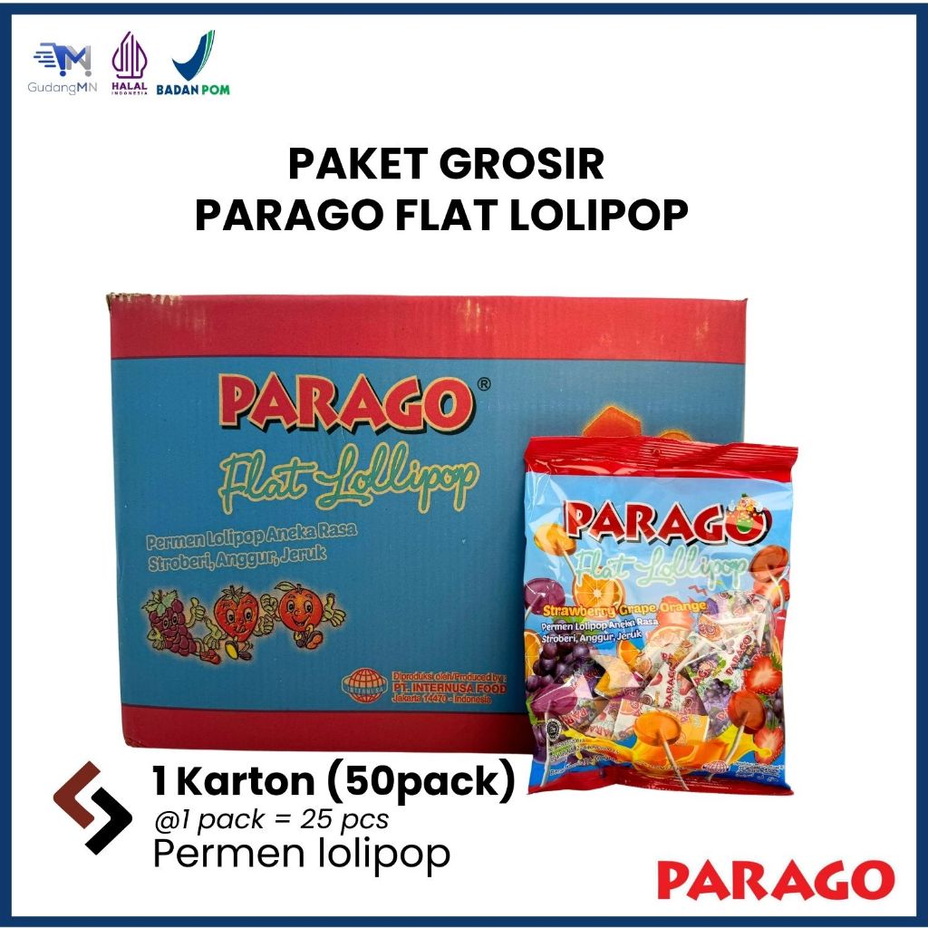 

Parago Flat Lolipop | Paket Grosir 1 Karton= 50pack