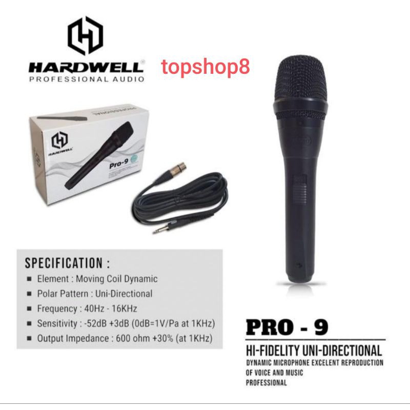 Mic kabel professional HARDWELL PRO 9 mic kabel Hardwell PRO9