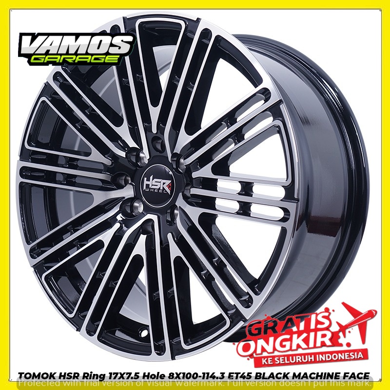 VELG MOBIL RING 17 TOMOK HSR R17 PELEK MOBIL UNTUK RAIZE,ROCKY,FREED,JAZZ,YARRIS,LIVIA,AVANZA DLL