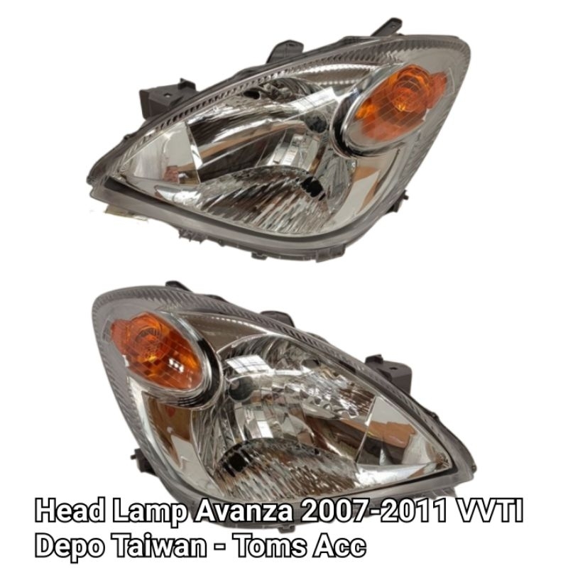 Head Lamp Avanza 2007 2011 Toyota Lampu Utama Depan Depo Taiwan