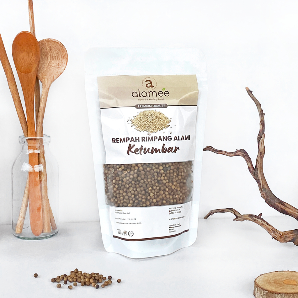 

ALAMEE Ketumbar Organik Coriander Seed Biji Rempah Rimpang Alami Bumbu Seasoning Masakan Masak 100gr
