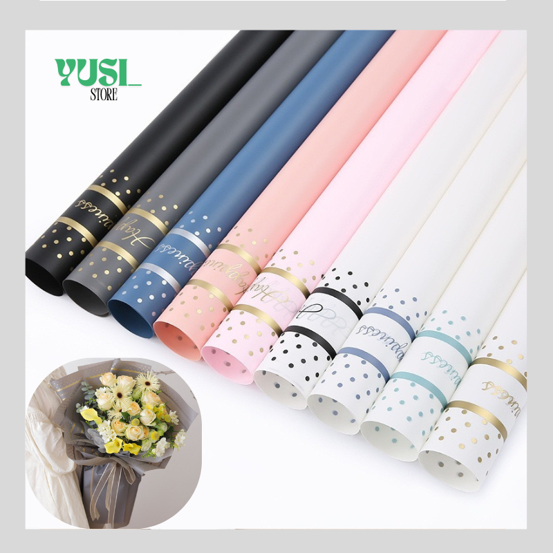 

Kertas Buket Bunga PLASTIK Kertas Cellophane Buket Kertas Bunga Paper Flower Wrapping Happiness KB119