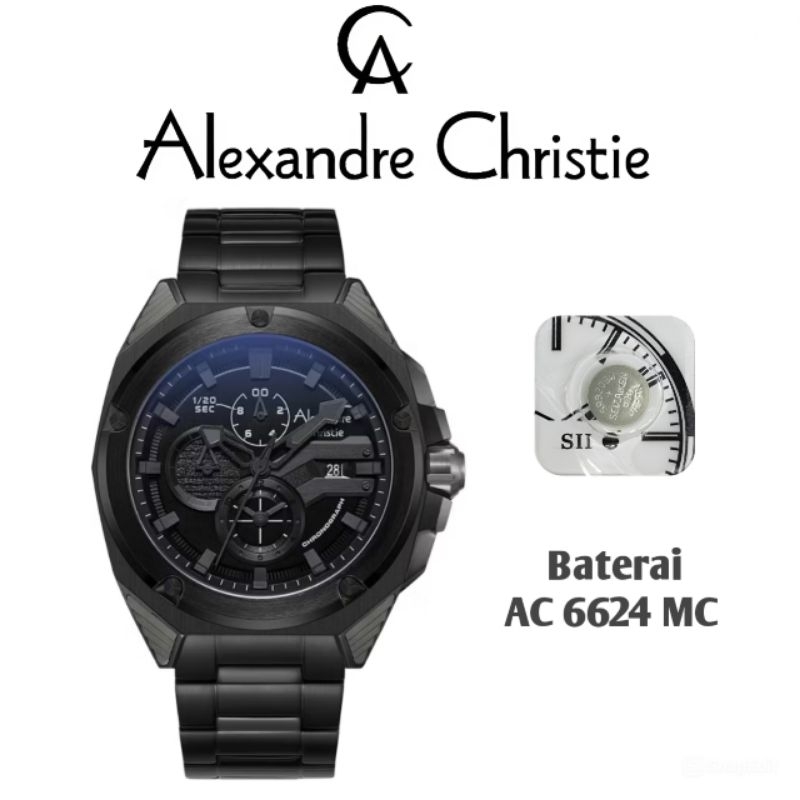 Baterai Jam Tangan Alexandre Christie Type AC 6624 MC Original