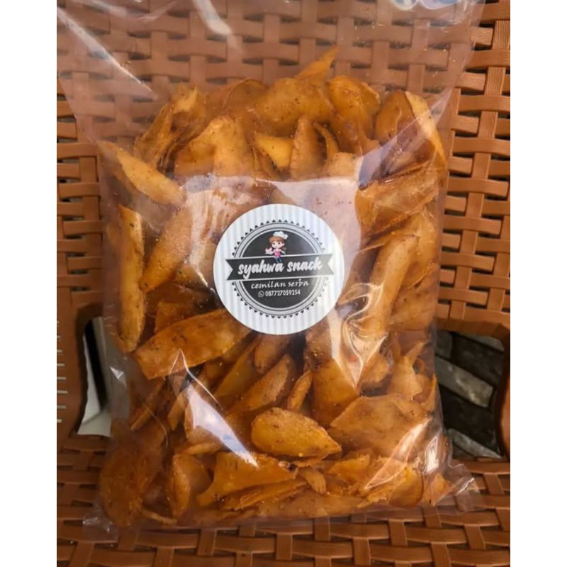 

Snack Keripik Pikset Super Pedas Ukuran Besar 500grm