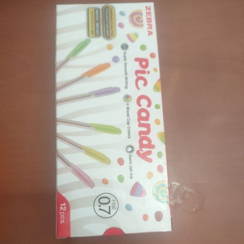 

pena warna hitam merk pic candy 0,7 isi 12 pcs