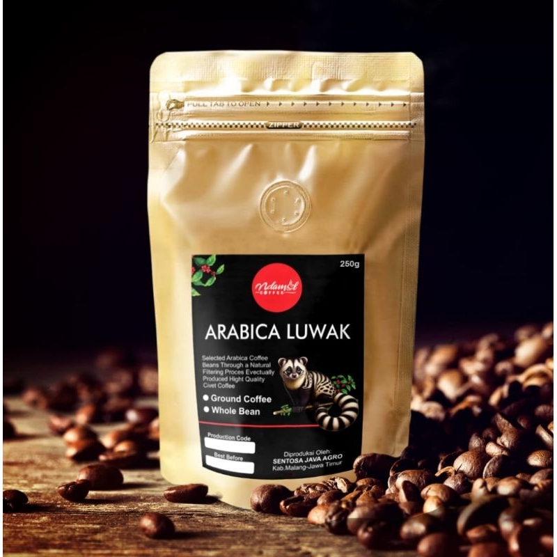 

Kopi Luwak Arabika dan Kopi Arabika Lereng Semeru (250gr)