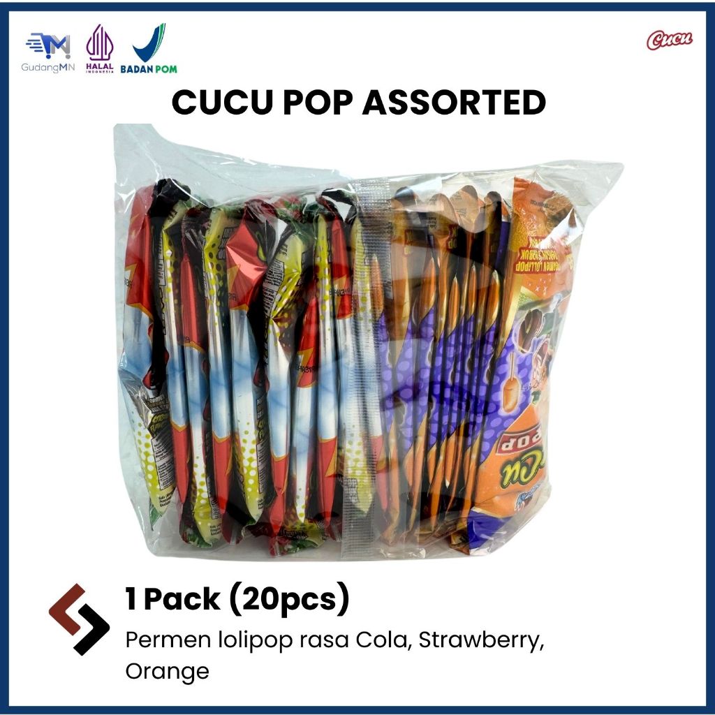 

CUCU POP ASSORTED | PERMEN LOLIPOP