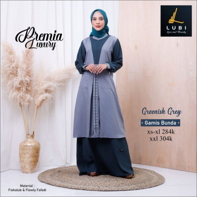 Gamis Premia Greenish, By Lubi
