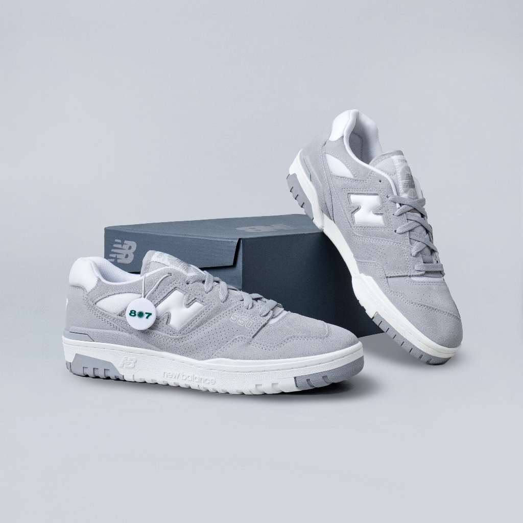 New Balance 550 Suede Concrete Grey