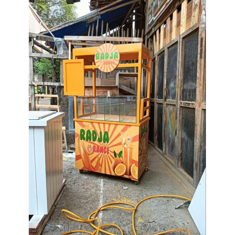 booth es jeruk / gerobak es /