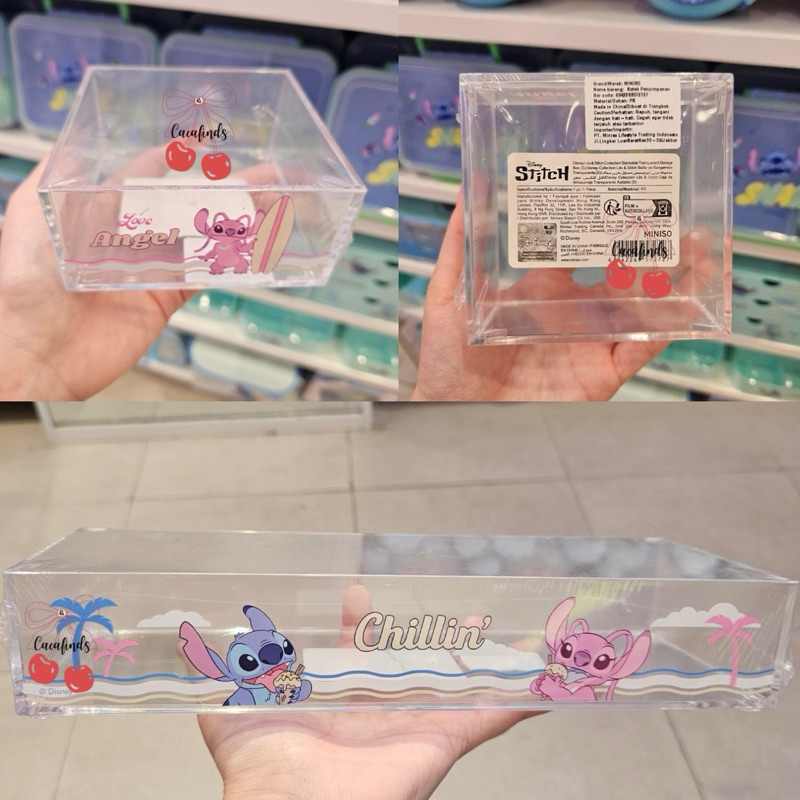 MINISO x Stitch‼️Rak Acrylic / Akrilik Laci / Organizer Cabinet Stitch Collection