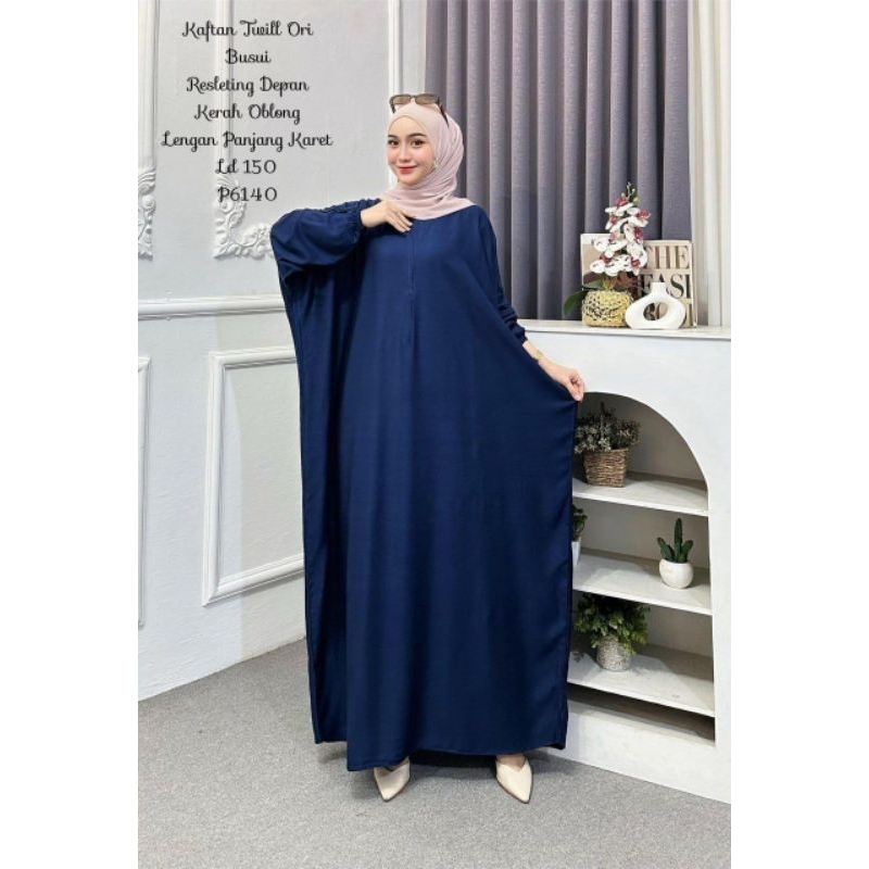 HK-Fashion GAMIS KAFTAN POLOS TWILL ORI NEW/KAFTAN TERMURAH KEKINIAN/KAFTAN POLOS ELEGAN 2025