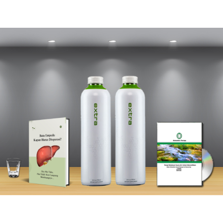 Batu Empedu Herbal Paket Herbal untuk Kesehatan Empedu, Berisi 2 Botol TNB 750ml dan Perlengkapan Pe