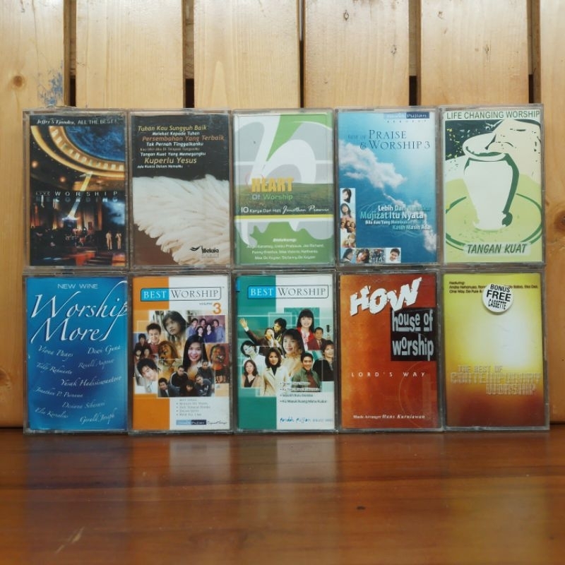 KOLEKSI KASET PITA MUSIK LAGU ROHANI KRISTEN DAN LAINNYA