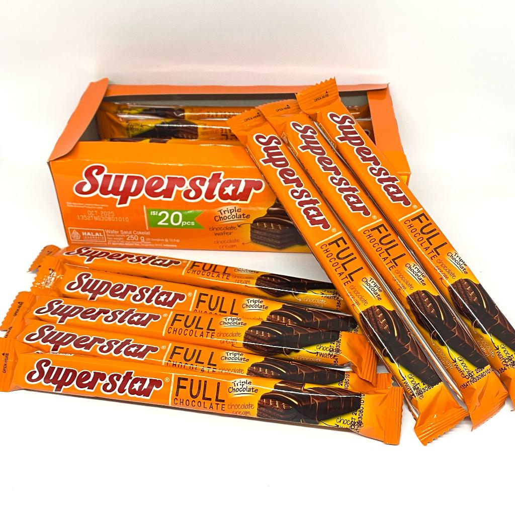 

Superstar Triple Chocolate Wafer Salut Cokelat 12,5gr