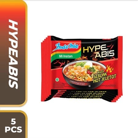 

Indomie HypeAbis Rasa Seblak Hot Jeletot Isi 5 Pcs