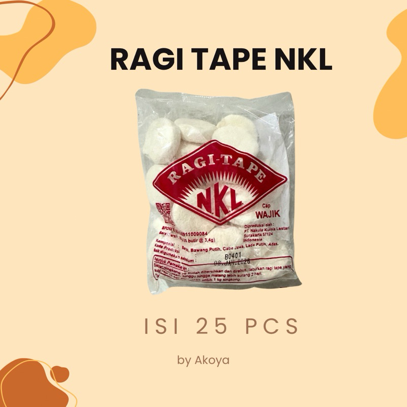 

25 PCS RAGI TAPE NKL ASLI PAKAN SEMUT JEPANG