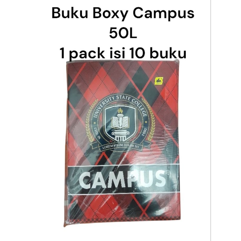 

Buku Tulis Boxy 50 L ( 1 pack isi 10 buku)