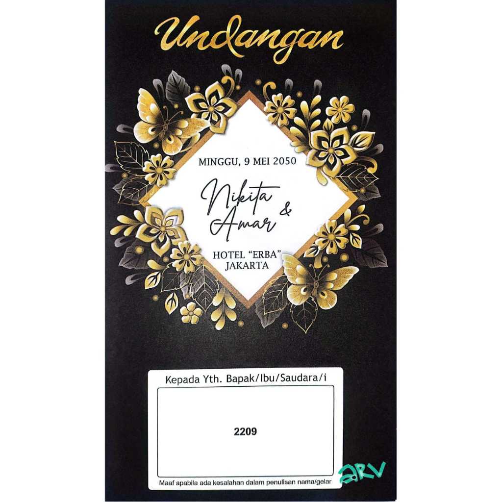 UNDANGAN BLANKO ERBA 2209