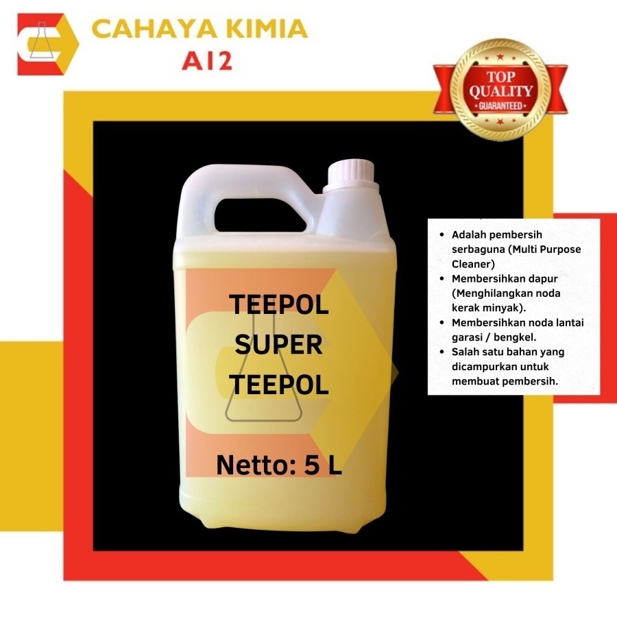 Super Tepol Teepol Teppol Multi Purpose Cleaner - Degreaser 5 Liter