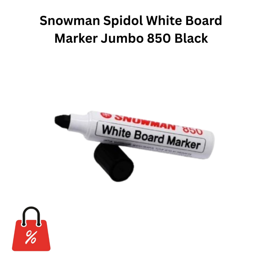

Snowman Spidol White Board Marker Jumbo 850 Black