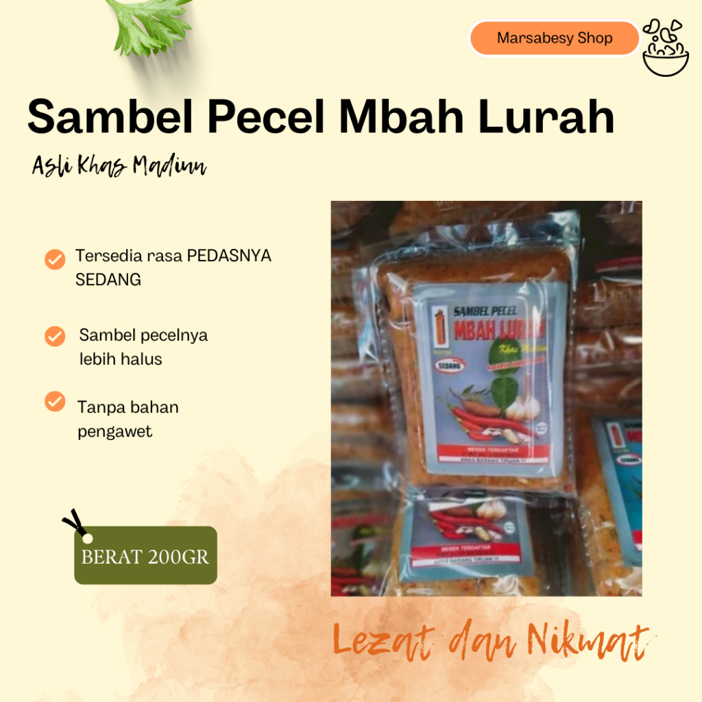 

NEW Sambel Pecel Mbah Lurah Khas Madiun Bumbu Sambal Pecel MURAH BERKUALITAS