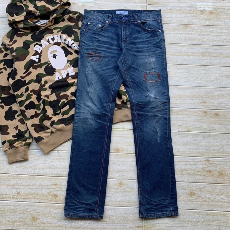 Ripped Jeans Denim Place (JK42)