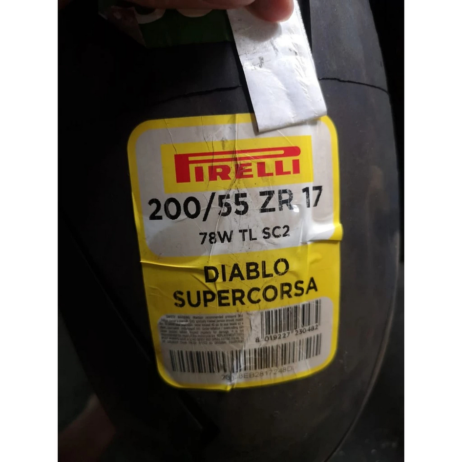 PIRELLI DIABLO SUPERCORSA  Ban Balap RACING RADIAL ( 150 160 180 60 / 190 200 55 17 ) FREE PENTIL