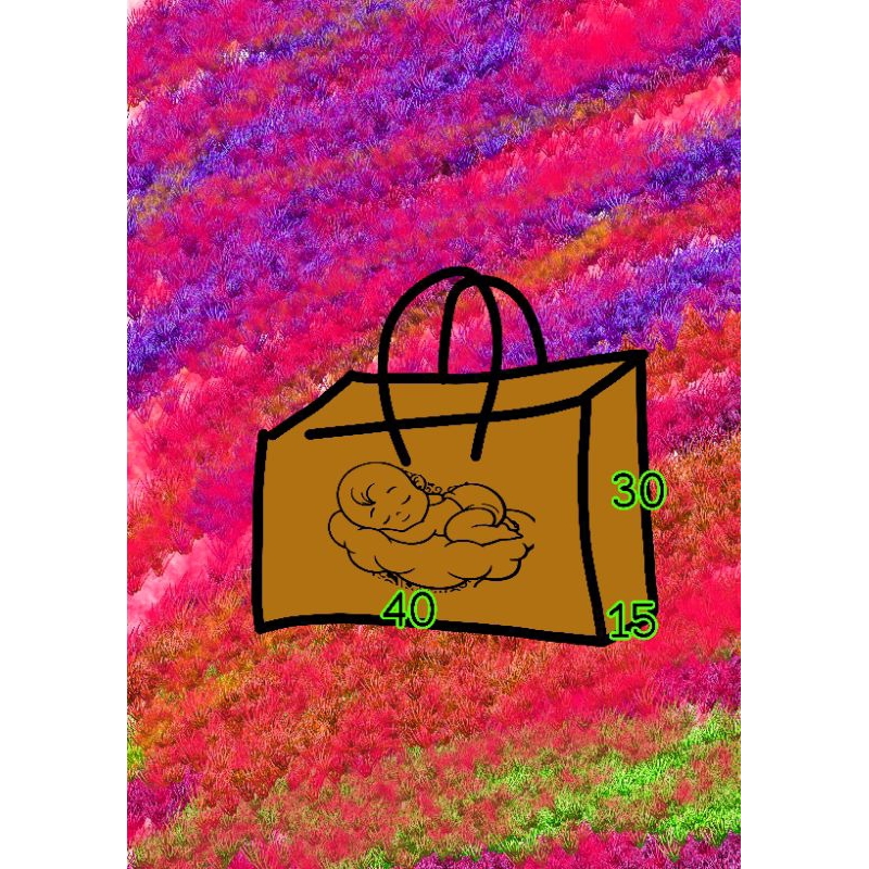 

paperbag 40 x 15 x 30 sablon