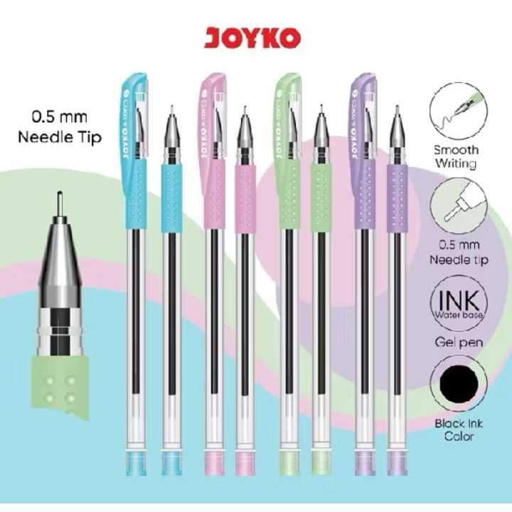 

( 1 BIJI ) Gel Pen JK-100NTCO PASTEL COLOR Pulpen Pena Jel Joyko 0.5 mm