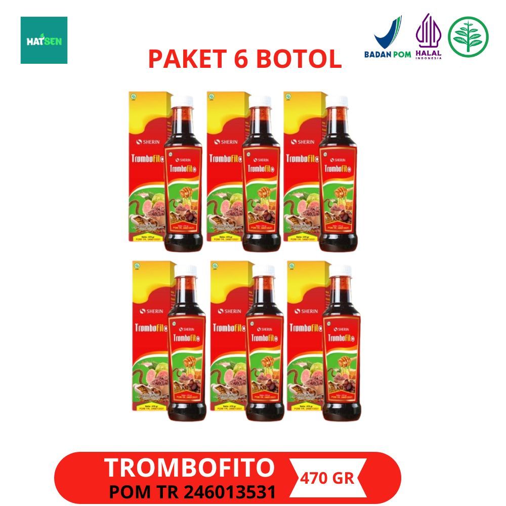 

Trombofito 6 Botol - Sherin Madu Angkak Sari Kurma Trombofito Solusi Atasi DBD 470 gram