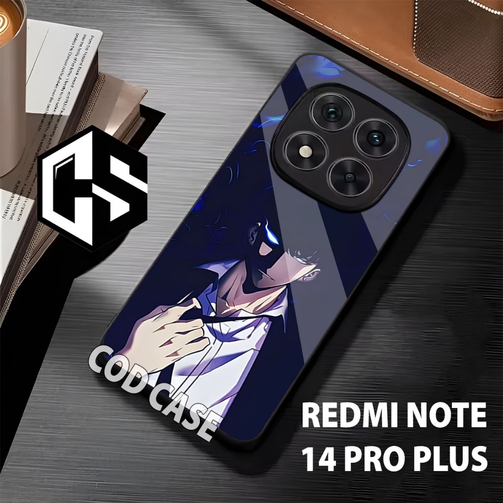 case Hp REDMI NOTE 14 PRO PLUS/motif anime/casing redmi note 14 pro plus 5g/casing/softcase/glitter/