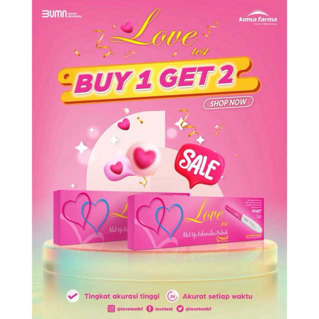 LOVE TEST STRIP UJI KEHAMILAN COMPACT