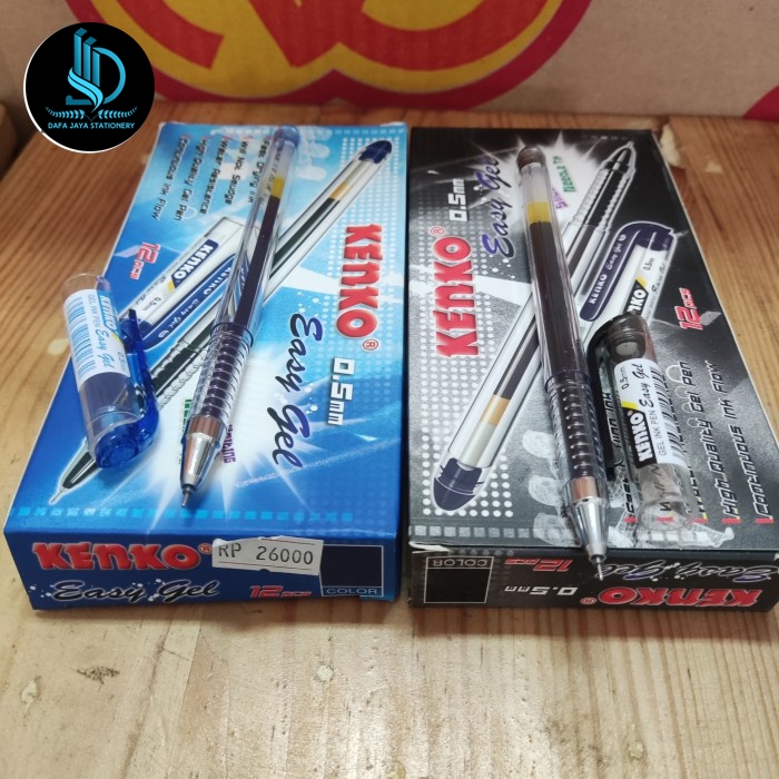 

BOLPOIN PEN PULPEN Kenko Easy Gel 0.5 1 BOX / LUSIN