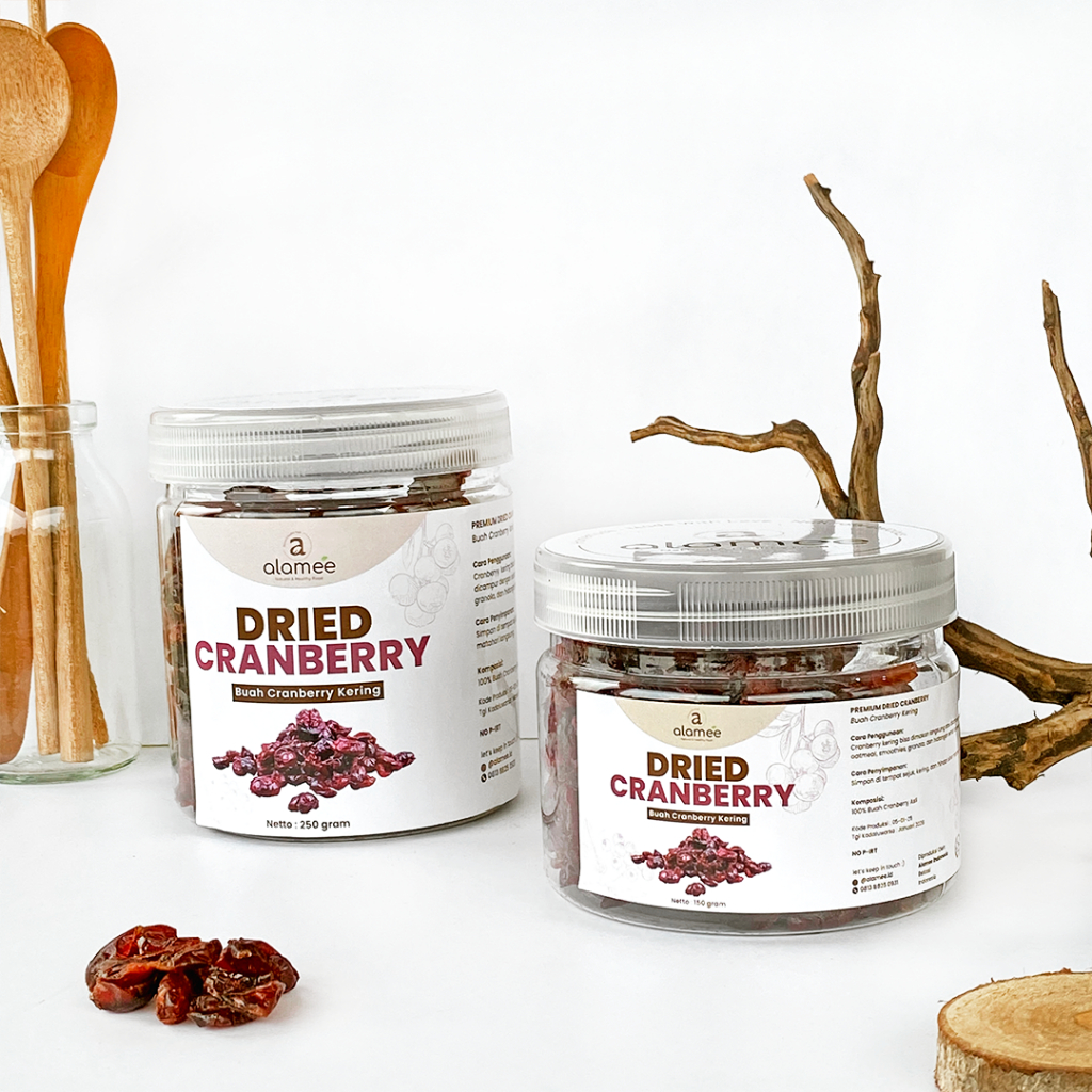 

ALAMEE Cranberry Kering Dried Fruit Cran Berry Cemilan Buah Kranberi Cranberries