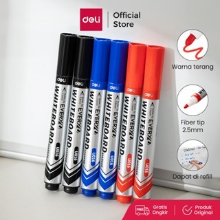 

Deli Spidol Papan Tulis / Dry Erase Marker bisa di Refill 2.5mm. EU016 BIRU