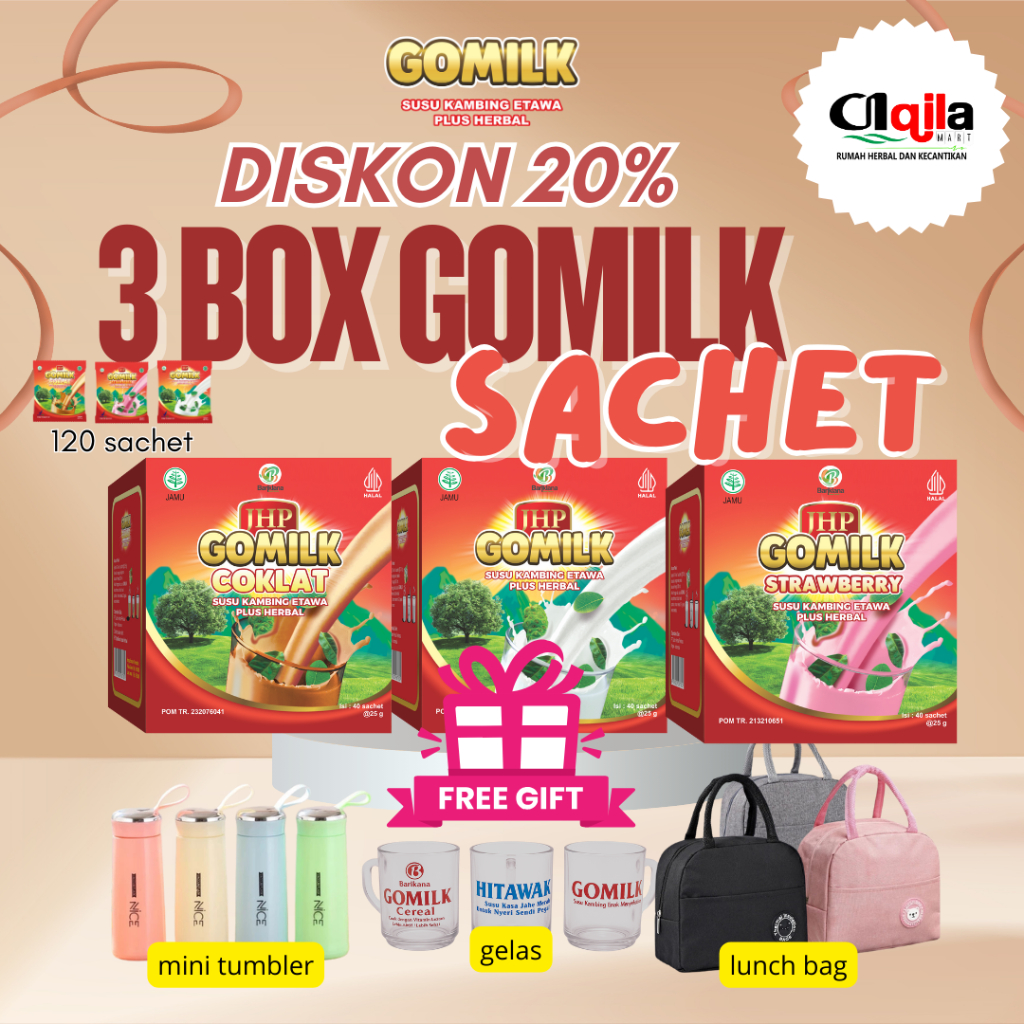 

SUSU GOMILK SACHET 3 BOX PAKET RESELLER RASA BEBAS PILIH