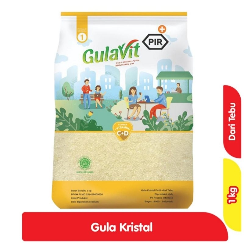 

Gulavit PIR Gula Pasir Kristal Putih 1kg