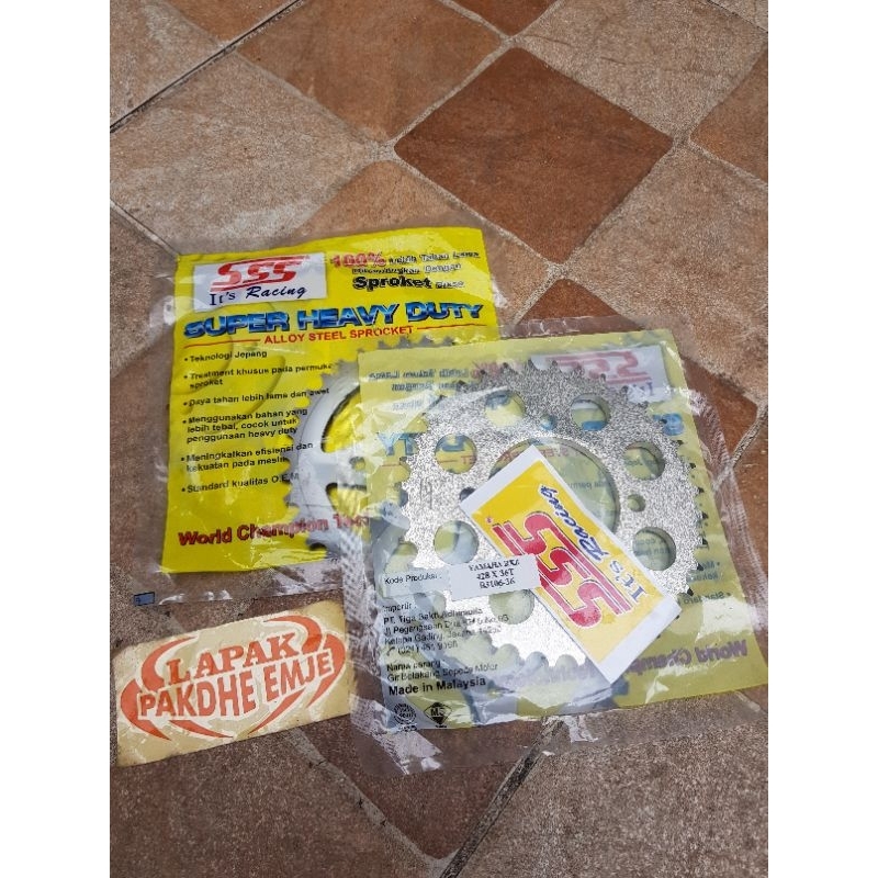 GEAR BELAKANG SSS 428 36 37 38 39 40 RX KING RXZ RXS JUPITER Z JUPITER MX FIZR FIZ R NJMX NEW JUPITE