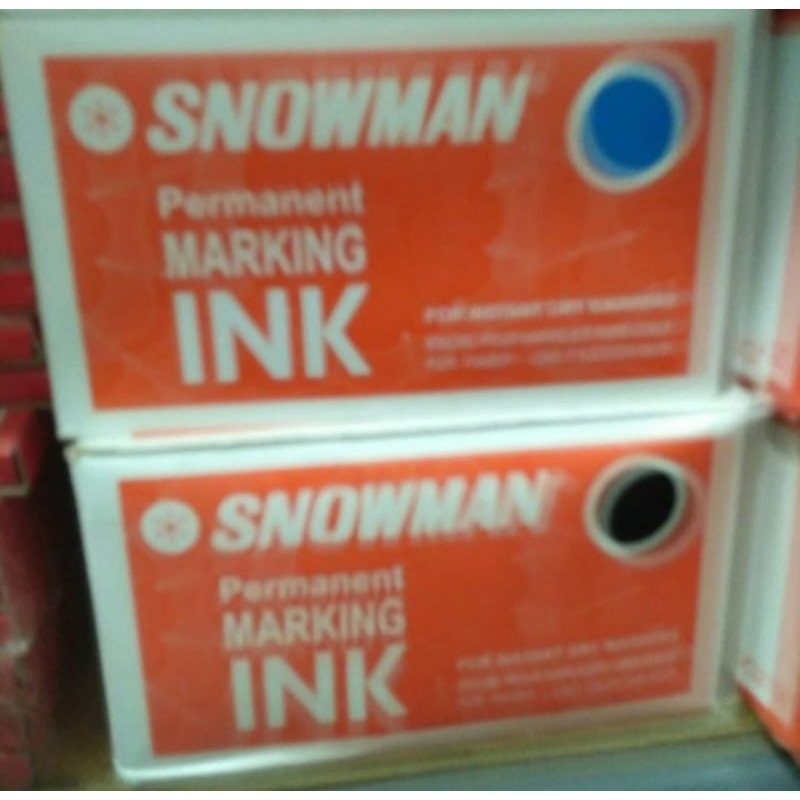 

Snowman Permanent Marking ink MIG-20 Tinta Spidol tidak bisa dihapus Biru / Hijau / Hitam / Merah - Doz.