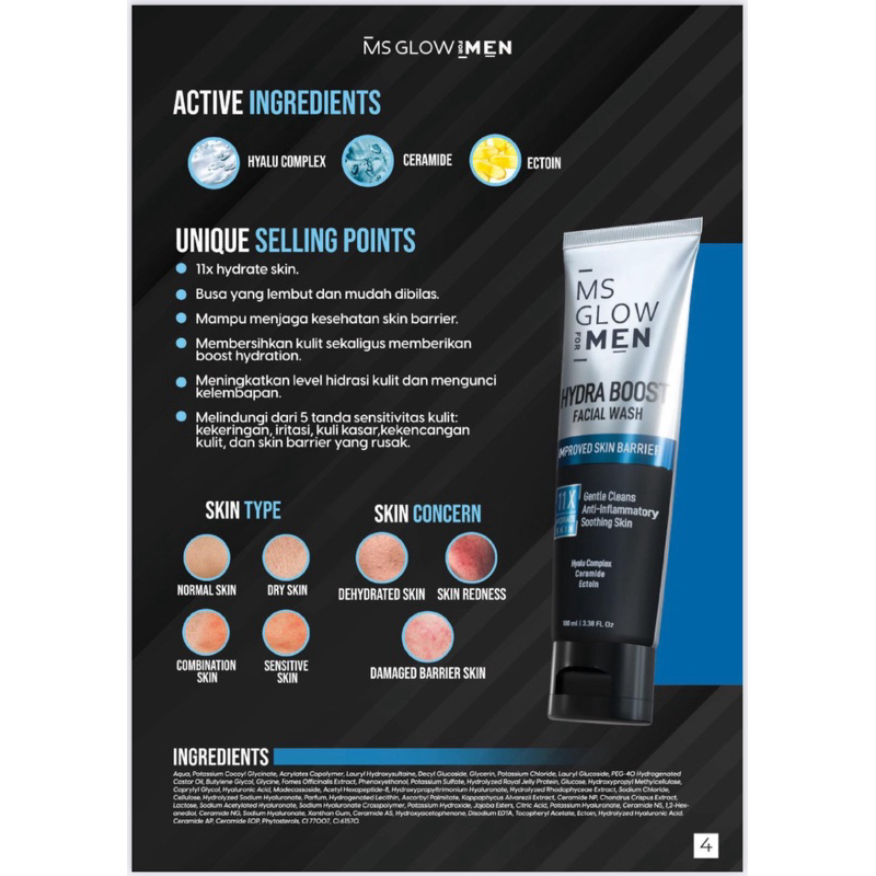 Ms Glow For Men Facial wash & Maskulin 2in1 Body Lotion & Perfume 150ml