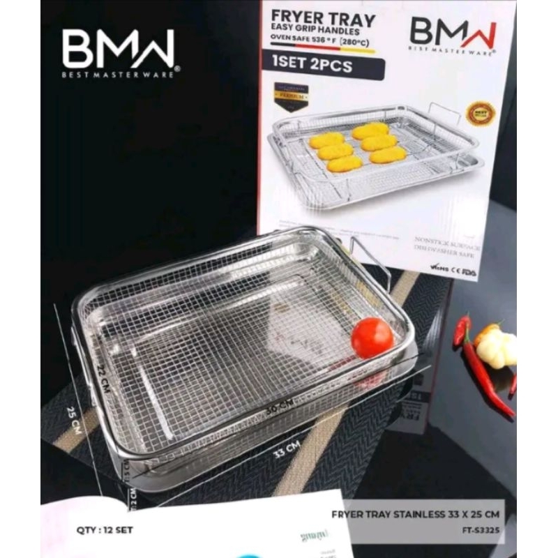 Peniris Minyak Cooper Crisper Tray/ Oven Tray/ Cooling Rack / Baking Tray Stainless