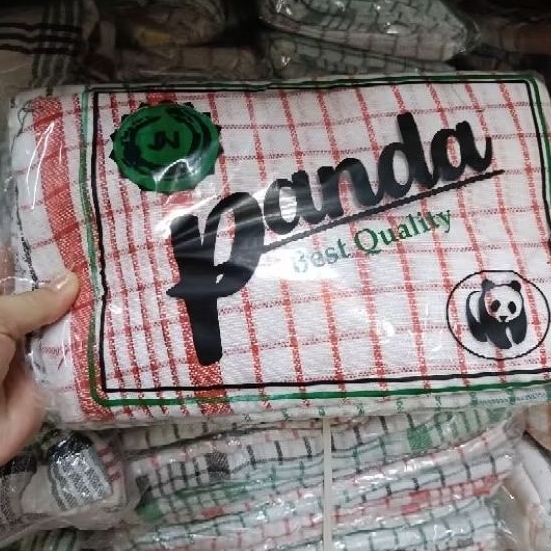 Serbet Panda Bagus  UK 50 cm x 50 cm 12 pcs / Lap Panda / Serbet Serbaguna / Lap Serbaguna